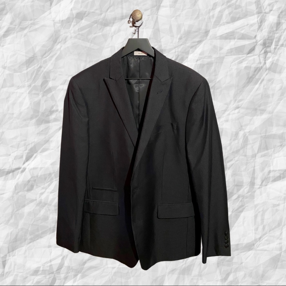 JF J. Ferrar Men’s Micro-Windowpane Check Blazer
